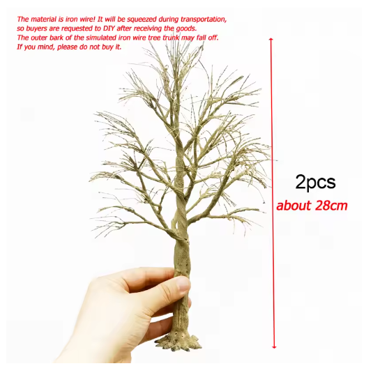 28cm Model Wire Tree Trunk for Making Handmade Tree Simulation Material Miniature Tree Model Train Layout