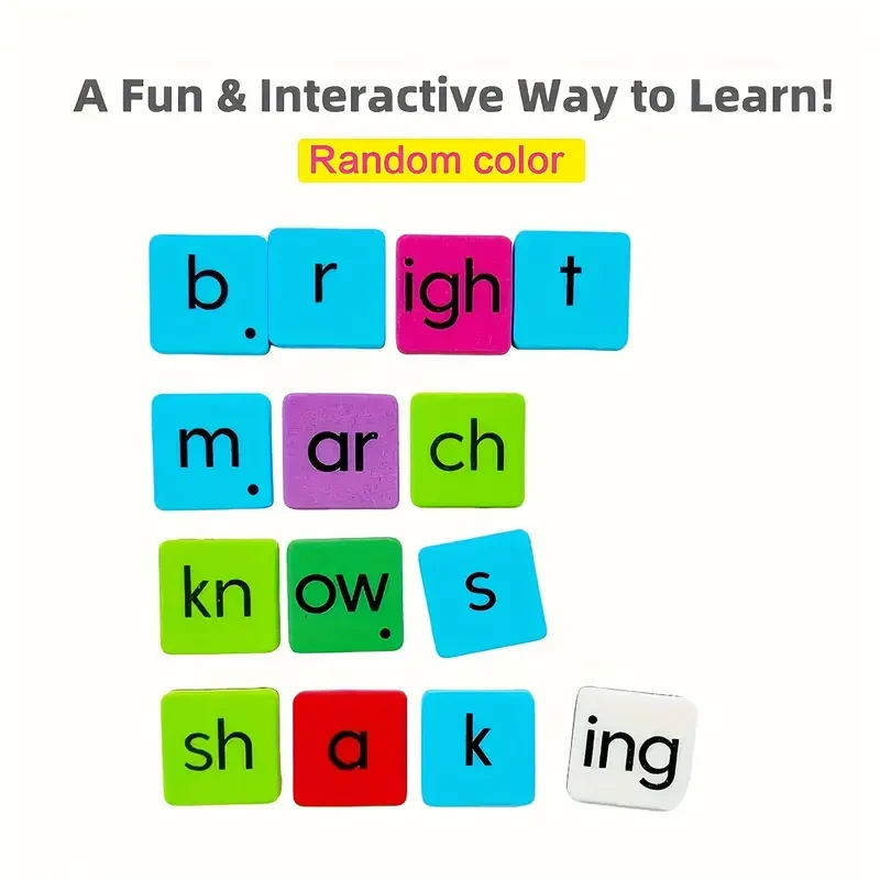 100pcs Educational Magnetic Letters & Words Set