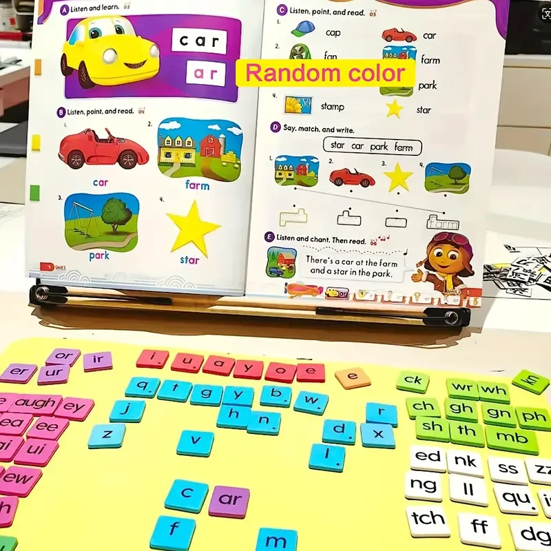 100pcs Educational Magnetic Letters & Words Set