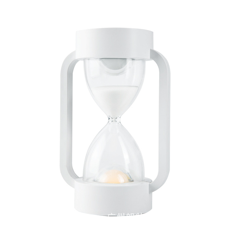 Led sensing hourglass sleeping light