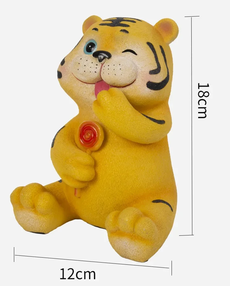 Little Tiger Money Tank Resin Crafts