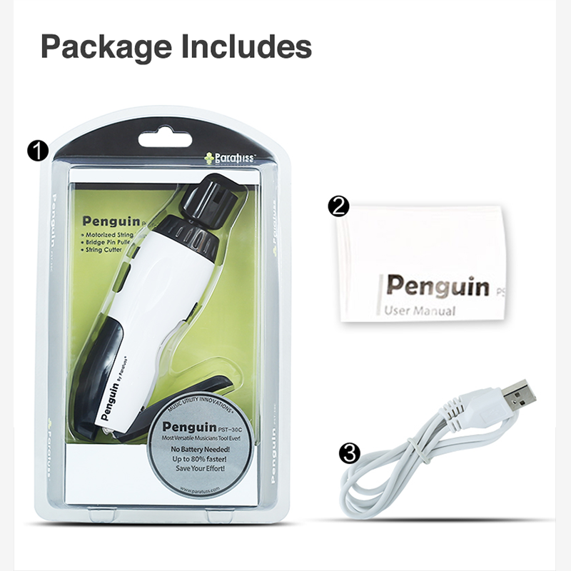 Electric Guitar Tuner PST-30C Rechargeable