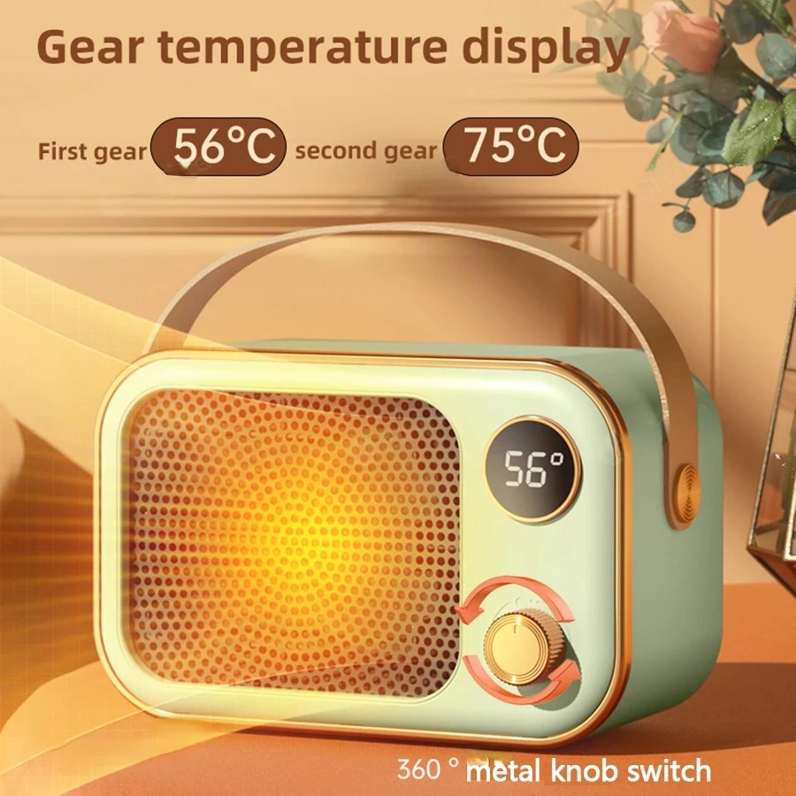 New 1200W Portable Electric Heater Space Heater with LED Display