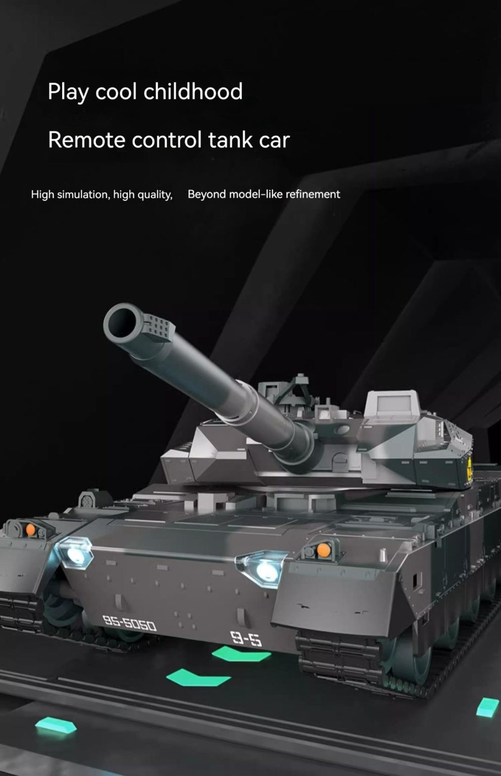 Tank, RC Tank, Remote Control Tank.12 CH, Army Green.