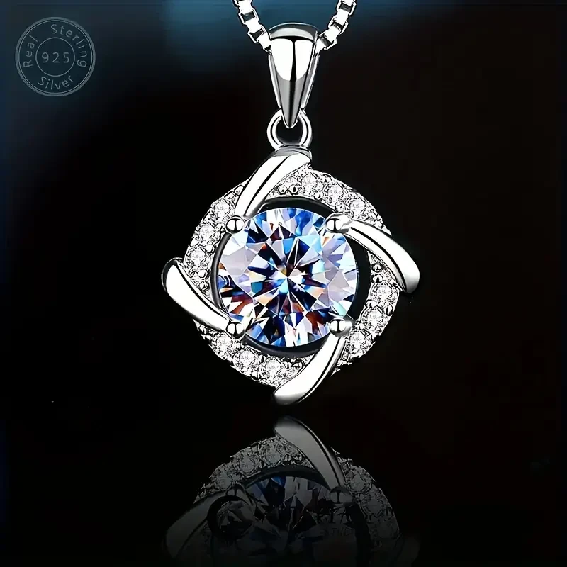 Moisanshi Windmill Pendant Necklace