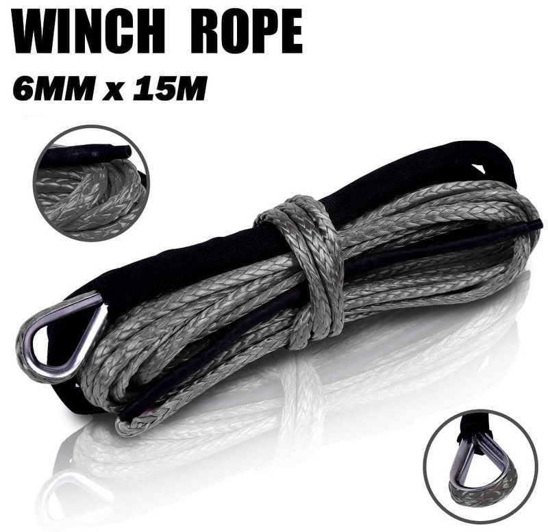 1/4" 50ft Winch Rope Winch Line Cable