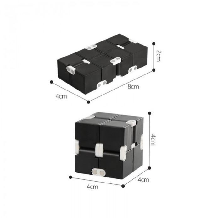 Infinity Cube, Decompression Stress Reducer Perfect Toys Infinity Turn Spin Cube