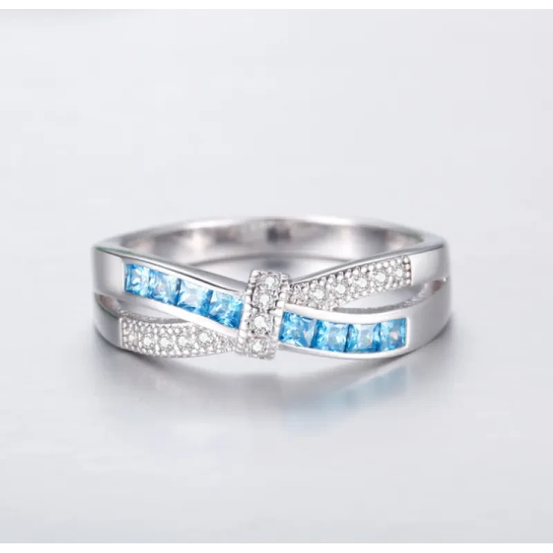 Radiant Infinity Gemstone Ring