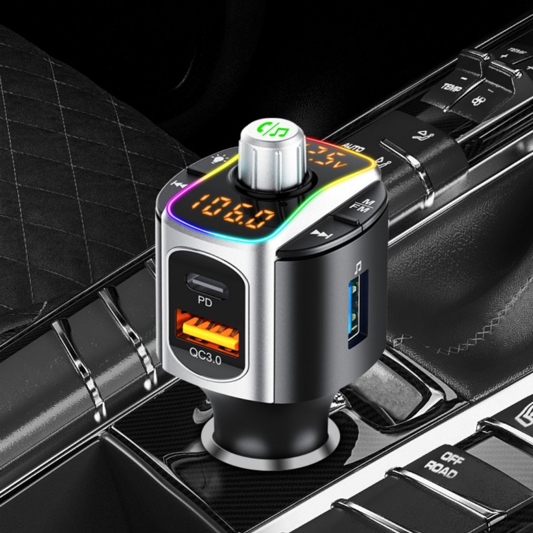 Dual Screen Dual Display MP3 Car Bluetooth Receiver