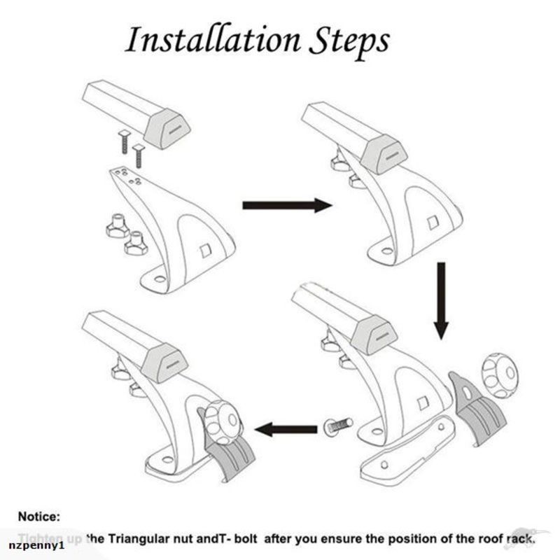 Car Roof Rack Cross Bar 2x47" 120cm