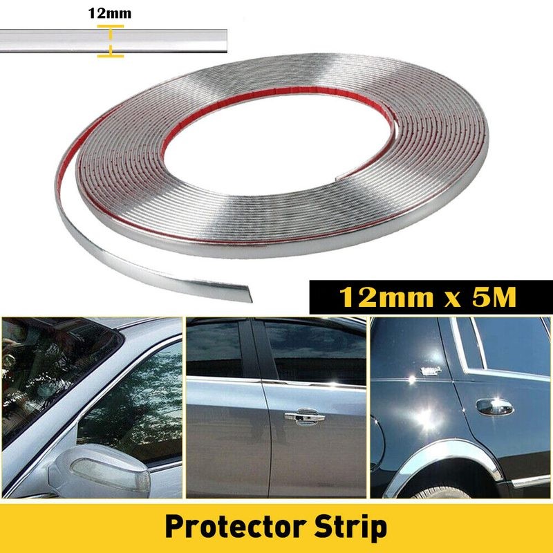 Car Chrome Styling Moulding Trim Strip 12mm x 5M