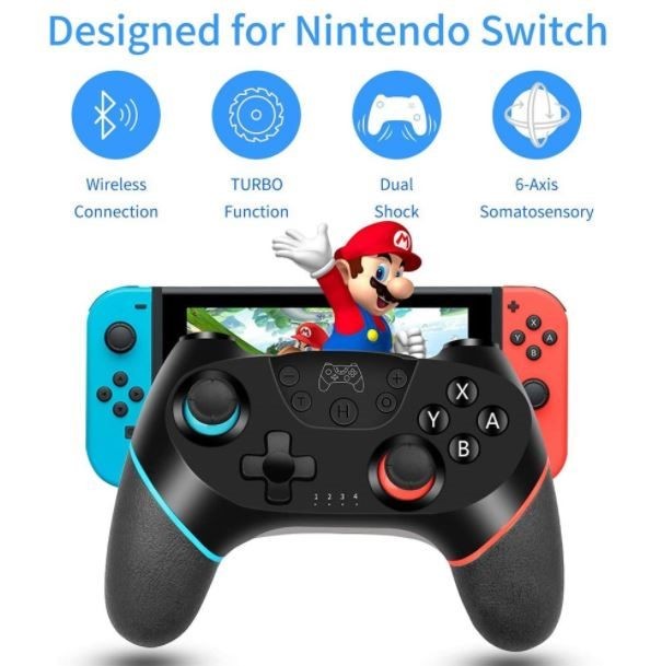 Wireless Controller for Nintendo Switch, Black