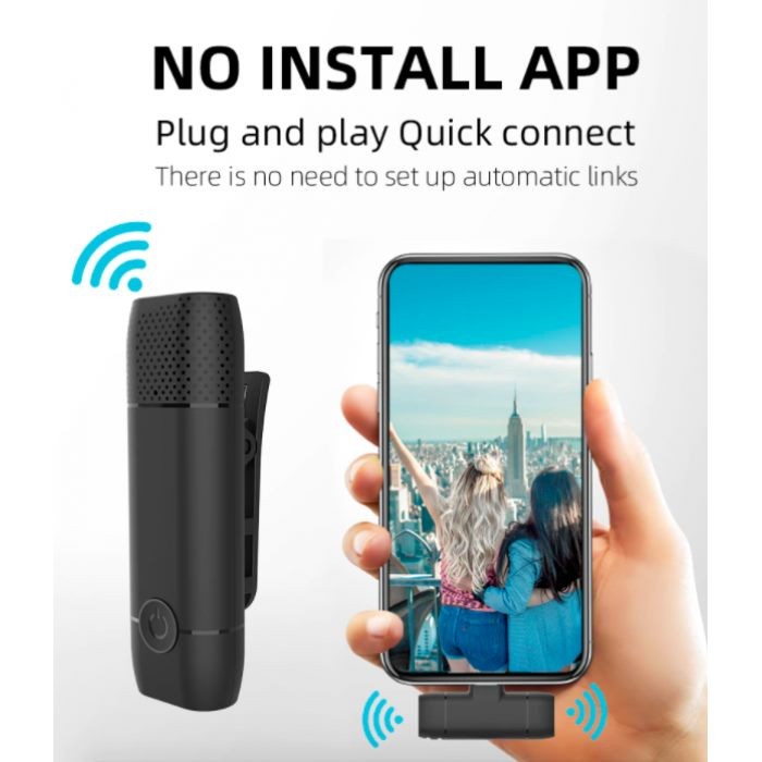 Wireless Lavalier Microphone, Lightning interface.