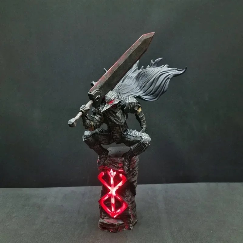 25cm Berserk Guts Action Figure  Berserker Armor Black Swordsman Model