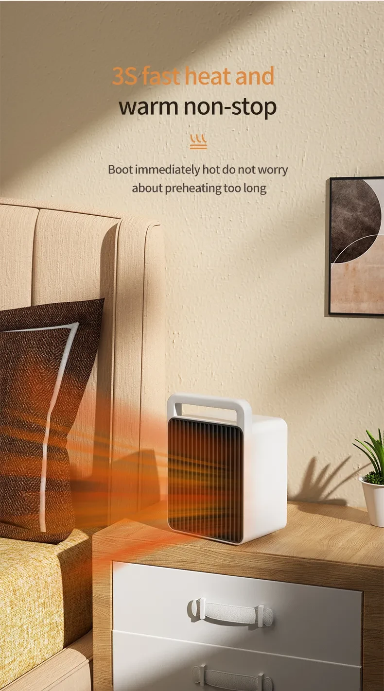 Household Warm Air Blower Desktop Mini Heater