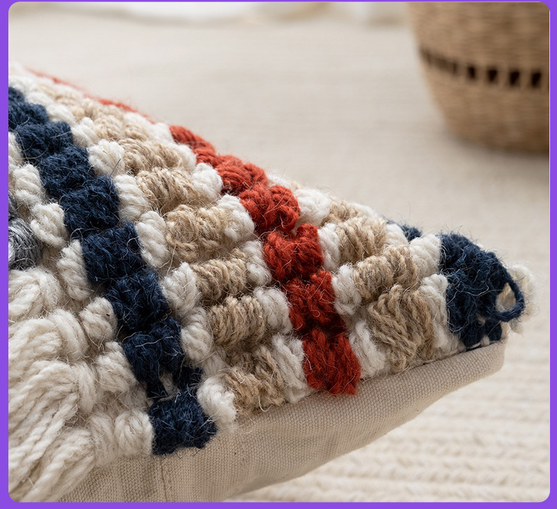 Style Wool Throw Pillow Sofa Cushion Cushion