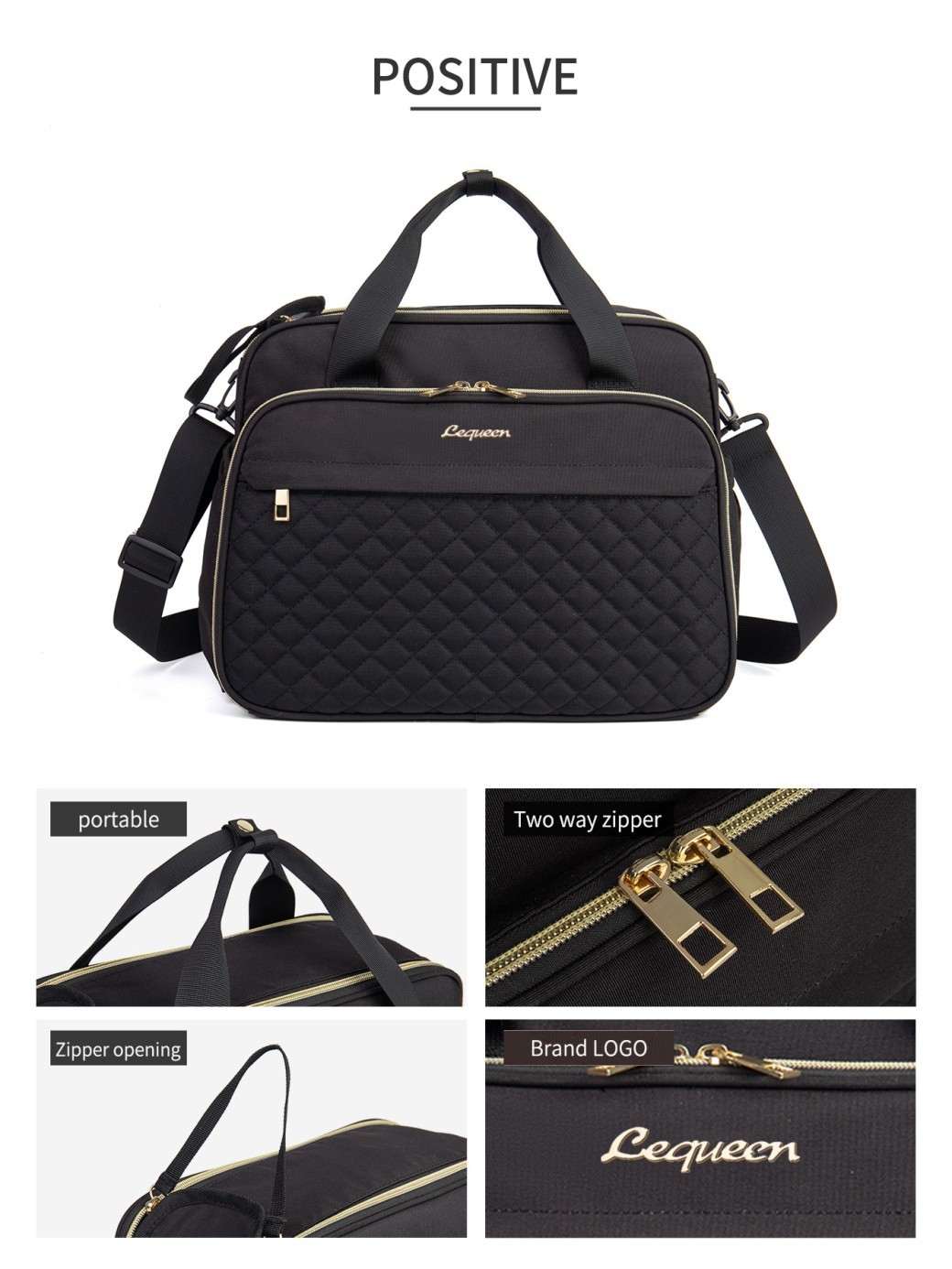 Large Capacity Hand-carrying Multifunctional Crossbody Oxford Cloth Diaper Bag