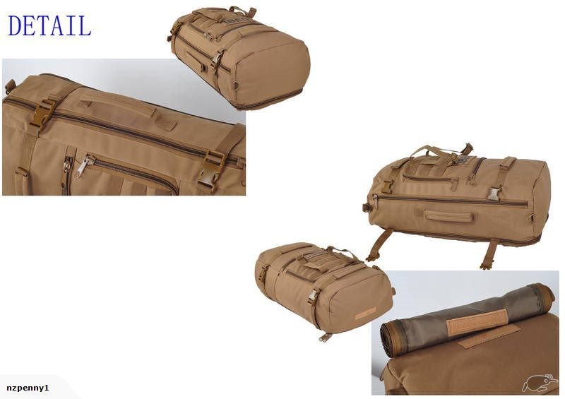 Military Tactical Bag Camping Backpack 60L Sandy Brown