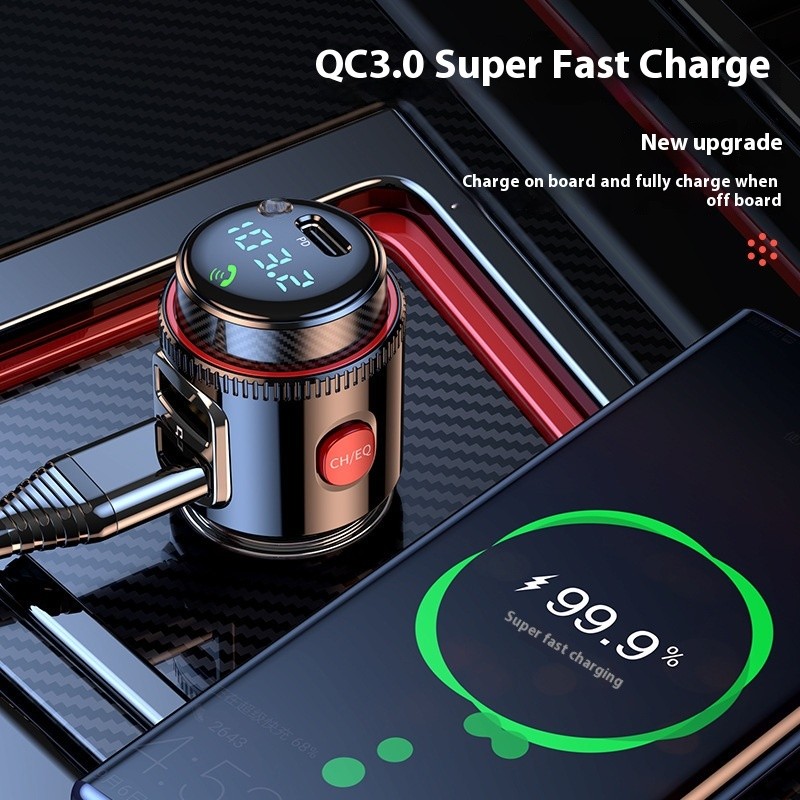 T23 Car MP3 Bluetooth Player Car Lossless Music Multifunctional Car Cigarette Lighter FM