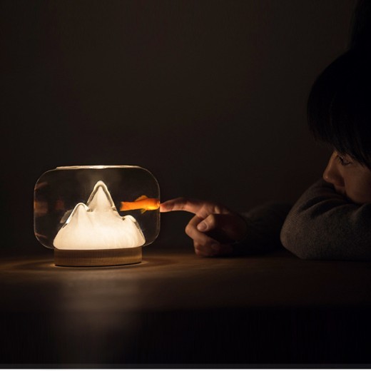 Warm Mountain Desktop Night Light