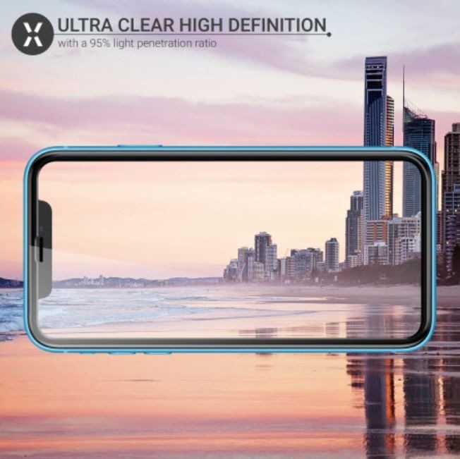 Premium Tempered Glass Screen Protector for IPhone X, Black