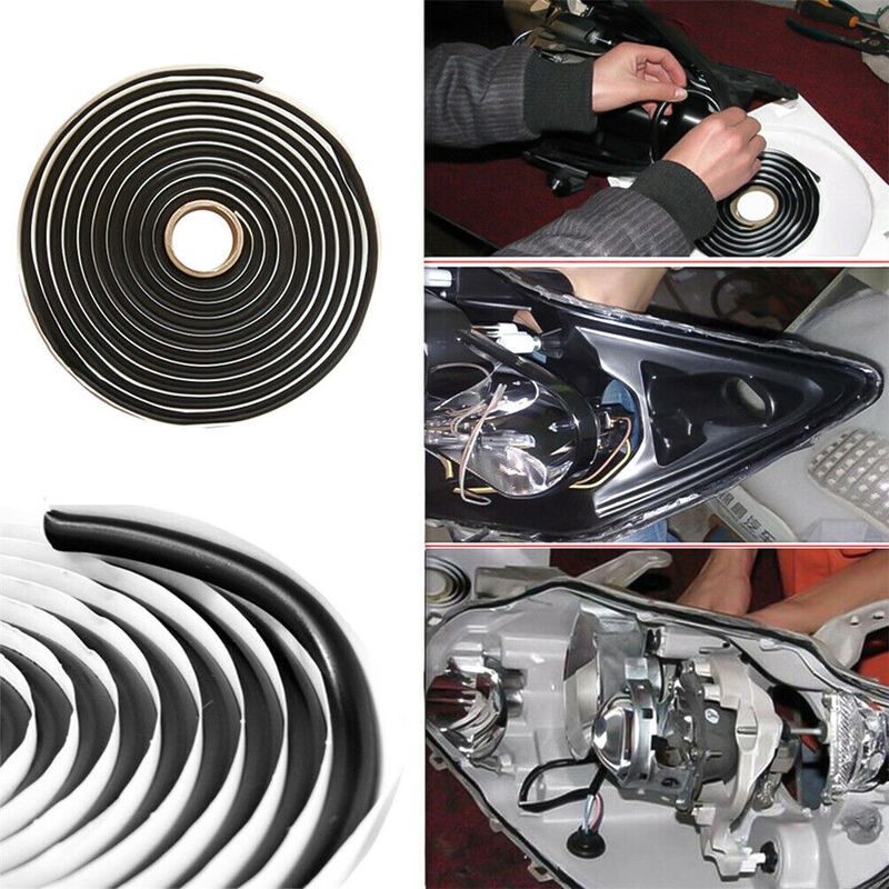 Butyl Seal Tape Rubber Glue Car Headlight Window Repair Sealing