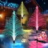 7 Color Changing Solar Christmas Trees Lights