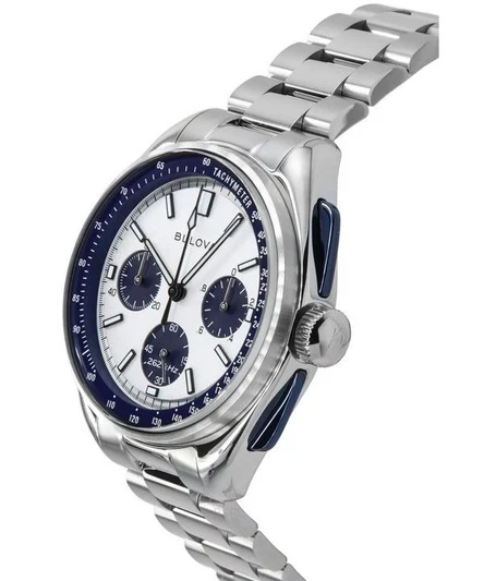 Bulova Lunar Pilot Archive Series Special Edition Chronograph Silver Dial Quartz 98K112 Mens W