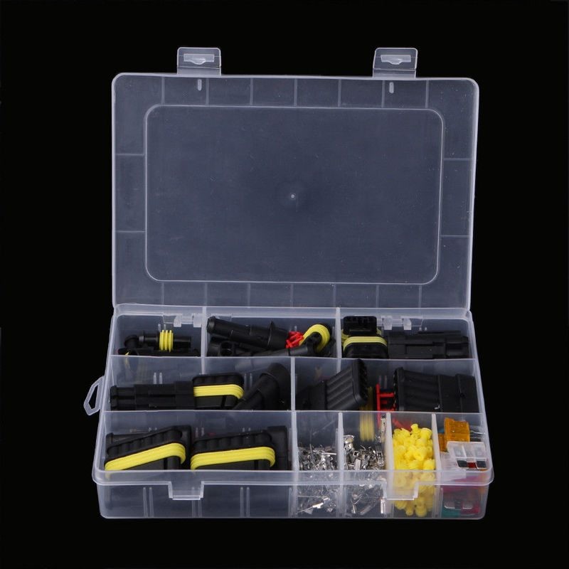 12V Waterproof Car Electrical Wire Connectors Terminals Assortment Kit