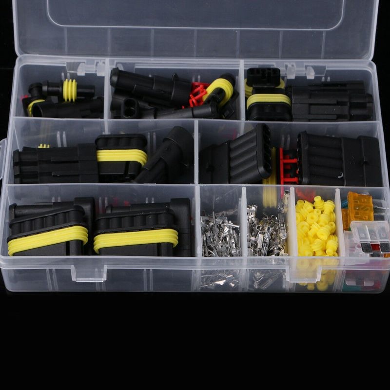 12V Waterproof Car Electrical Wire Connectors Terminals Assortment Kit