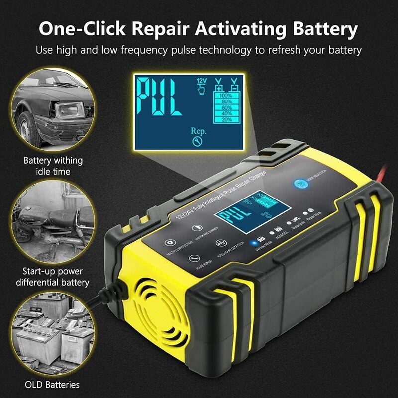 Car Battery Charger Pulse Repair 12V 24V