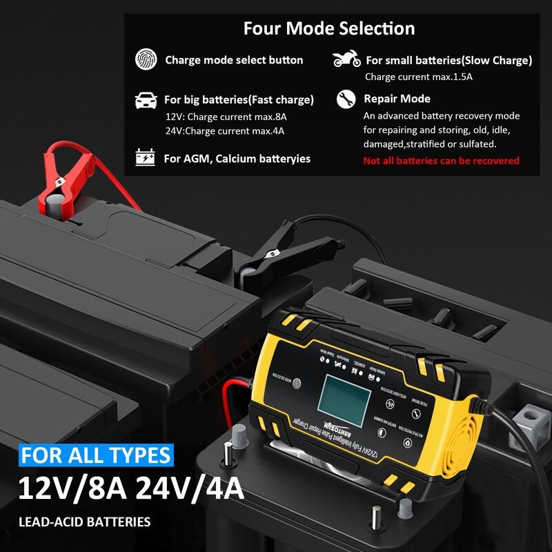 Car Battery Charger Pulse Repair 12V 24V