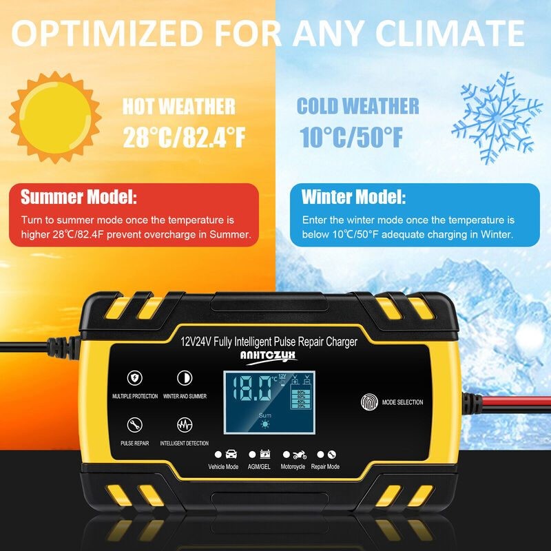 Car Battery Charger Pulse Repair 12V 24V