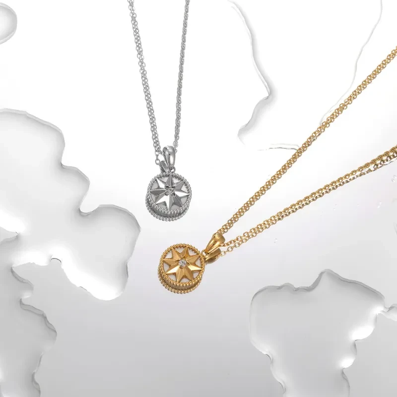 Lucky Compass Necklace Jewelry For Women