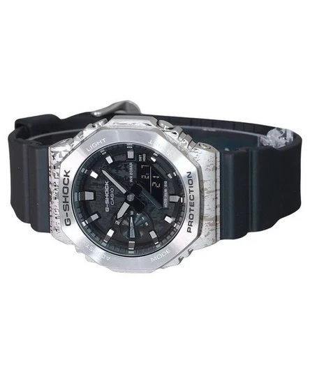 Casio G-Shock Analog Digital Grunge Camouflage Series Grey Dial Quartz GM-2100GC-1A 200M Men's Watch