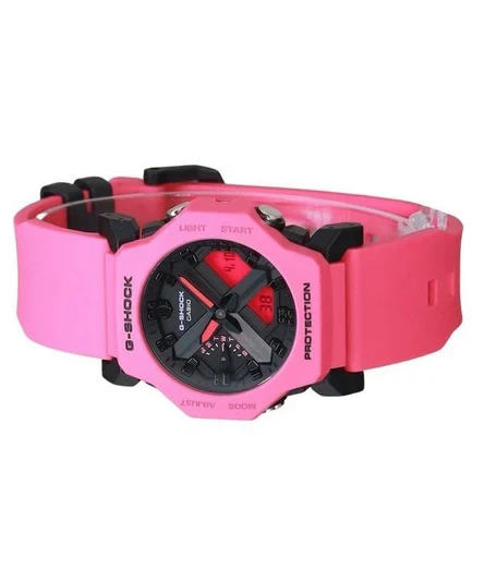 Casio G-Shock Analog Digital Purple Resin Strap Black Dial Quartz GA-2300-4A 200M Men's Watch