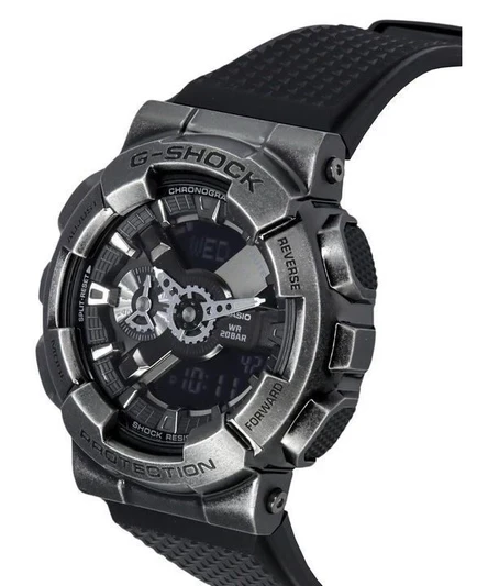 Casio G-Shock Analog Digital Resin Strap Grey Dial Quartz GM-110VB-1A 200M Mens Watch