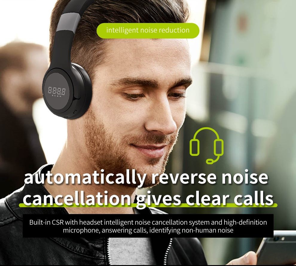 ZEALOT B28 Wireless HeadPhone, Noise cancellation, Quality Sound.