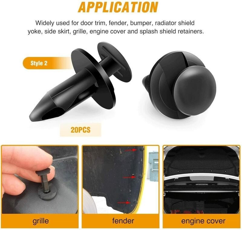 Car Bumper Fender Push Retainer Clips Remover Kit