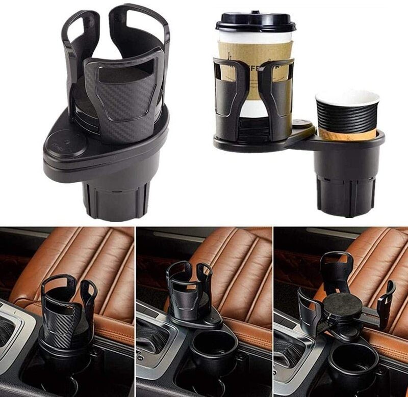 Coffee Beverage Cellphone Food Car Cup Holder Expander Adapter