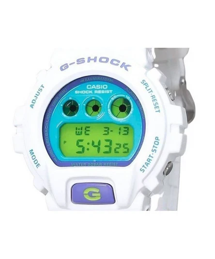 Casio G-Shock Digital White Bio Based Resin Quartz DW-6900RCS-7 200M Men's Watch