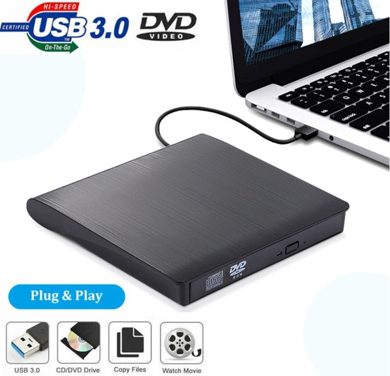 USB 3.0 External DVD Reader Drive CD Player
