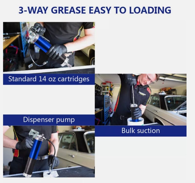 Pistol Grip Grease Gun Set 6000-7000PSI