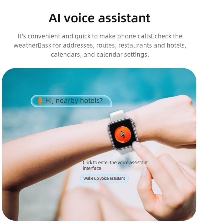 Smart Watch, KUMI KU2 PRO, Black, 1 Year Warranty