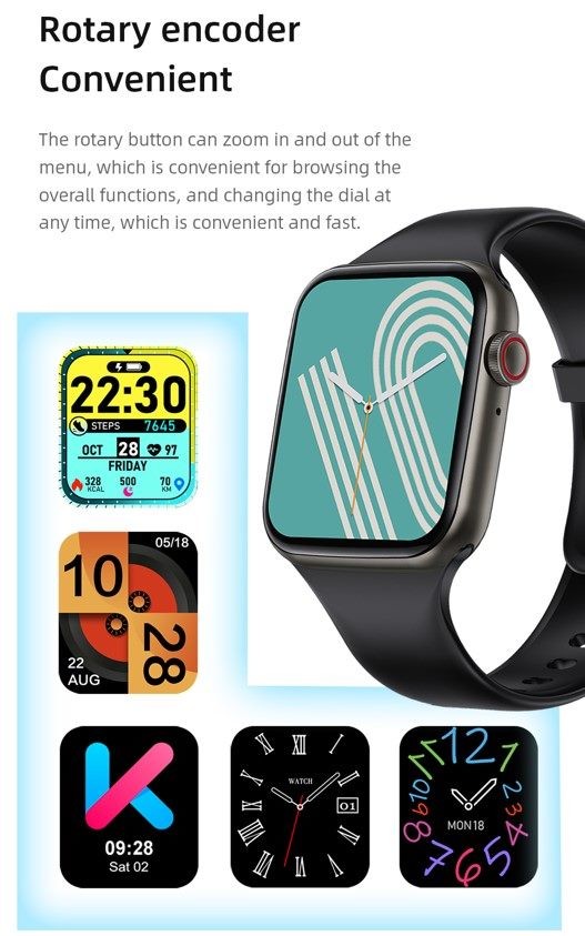 Smart Watch, KUMI KU2 PRO, Black, 1 Year Warranty