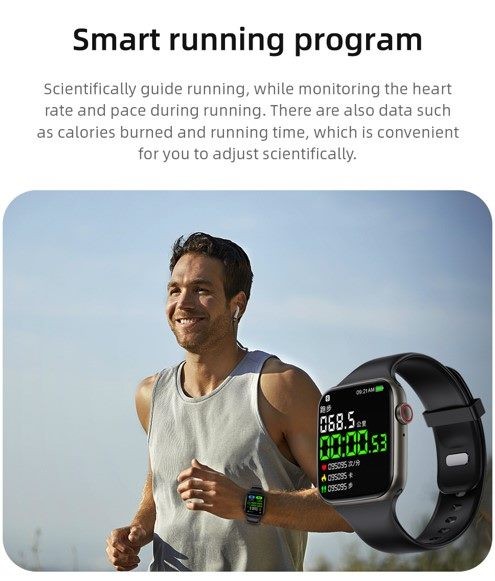 Smart Watch, KUMI KU2 PRO, Black, 1 Year Warranty