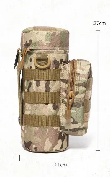 Outdoor Tactical Water Bottle Bag Military Fan Camouflage Outdoor Travel Hiking Climbing Accessory Bag