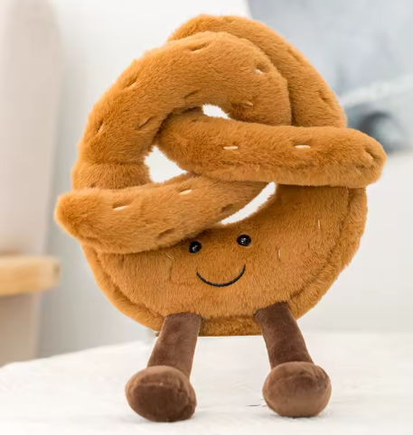 Cartoon Figure Pretzel Croissant Toast Bread Doll Lovely Food Toy Stuffed Plush Room Decoration Birthday Gifts