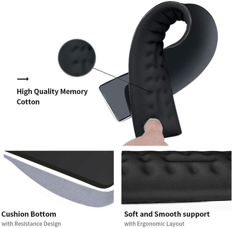 Memory Foam Wrist Rest Support for Keyboard & Mouse
