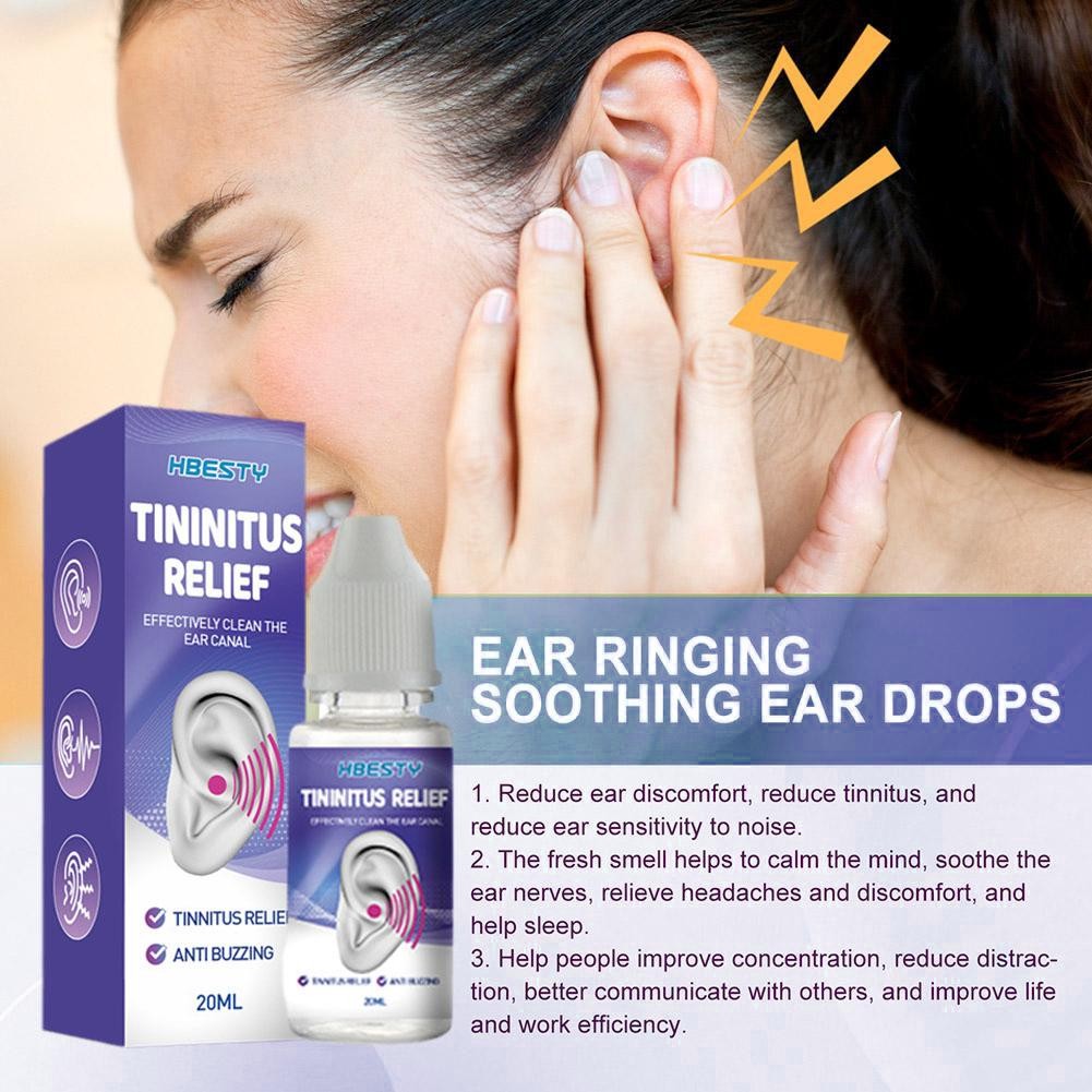 Ear Ringing Relieving Drops - Soften Earwax, Canal Blockage, Earache, and Tinnitus Treatment